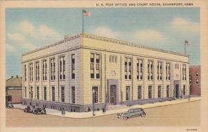 Iowa Davenport Post Office and Court House Curteich