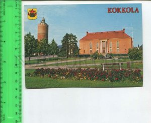 475287 Finland coat of arms Kokkola town hall Old postcard