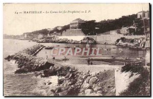 Old Postcard Marseille The Corniche The Prophet