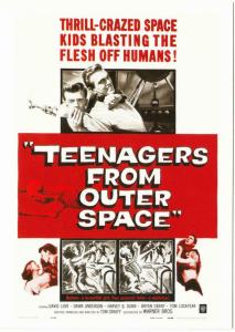 Postcard of Teenagers from Outer Space Horror Movie