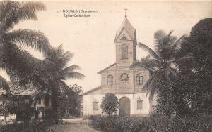 br104348 chatolic church douala africa  real photo cameroun camerun