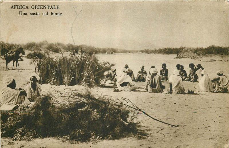 Africa Orientale - Una sosta sul fiume Africa Italiana 1936