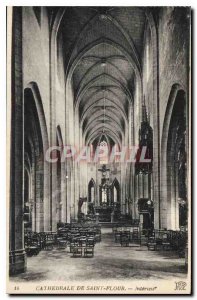 Postcard Old Cathedral of Saint Flour Interior