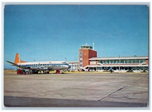 c1960's A. S.A. Airways Viscount at Bloemfontein, O.F.S. South Africa Postcard