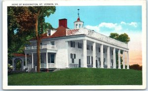 Postcard - Home Of Washington - Mount Vernon, Virginia