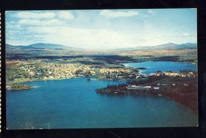 Rangeley Lakes, Maine/ME Postcard, Aerial View Of Lakes & Community, 1962!