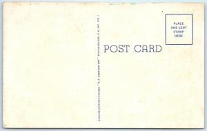 BELFAST, Maine  ME    PUBLIC LIBRARY   c1940s Linen Postcard