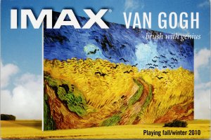 IMAX Van Gogh 'Brush With Genius' 2010 Advertising Unused Postcard F20