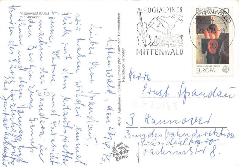 BG10188 mittenwald obb mit karwend  germany