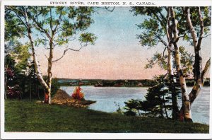 Canada Sydney River Cape Breton Nova Scotia Vintage Postcard C056