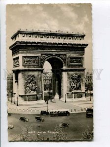 401387 FRANCE PARIS Arch de triomphe BUS CARS Vintage postcard