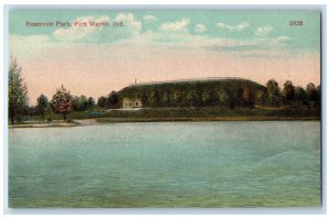 c1910 Reservoir Park Fort Wayne Indiana IN Antique Unposted Postcard