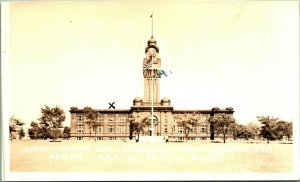 RPPC Administration Bldg Great Lakes Naval Training Sta Chicago 1940s Postcard