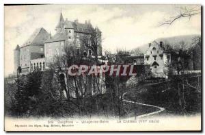 Old Postcard Dauphine Uriage les Bains Le Chateau