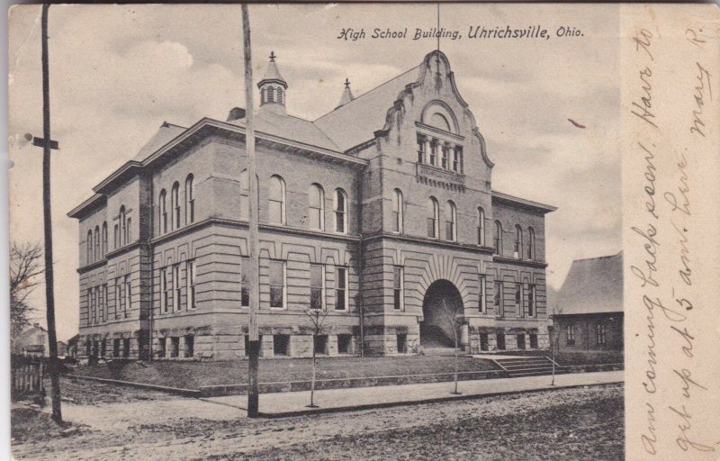 Ohio Uhrichsville High School Building 1906 sk2484