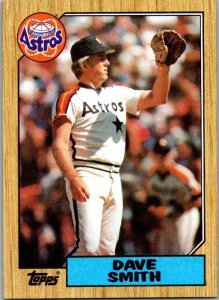 1987 Topps Baseball Card Dave Smith Houston Astros sk3365