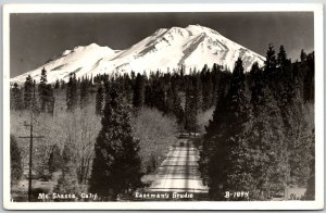 1947 Mount Shasta California Eastman's Studio Real Photo RPPC Posted Postcard