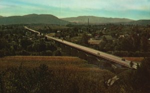 Vintage Postcard Riverton Bridge At Northern Entrance To Skyline Drive Virginia