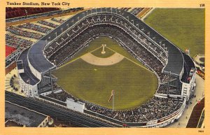 Yankee Stadium New York City, New York Base Ball Stadium Unused 