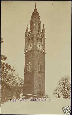 worcestershire, ABBERLEY, The Clock Tower (1910s) RPPC