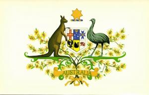 australia, Coat of Arms, National Animals, Patriotism (1950s)