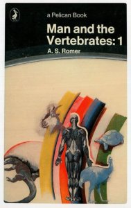Man & The Vertebrates 1 AS Romer 1954 Book Postcard