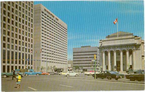 Portage & Main in Winnipeg Manitoba Canada