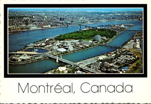 Canada Montreal Aerial View St Helen's Island 1987