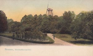 Bremen Herdenthors Muhle Park Attendant German Postcard