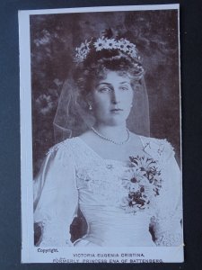 VICTORIA EUGENIA CRISTINA Formley Princess Ena of Battenberg - Old RP Postcard