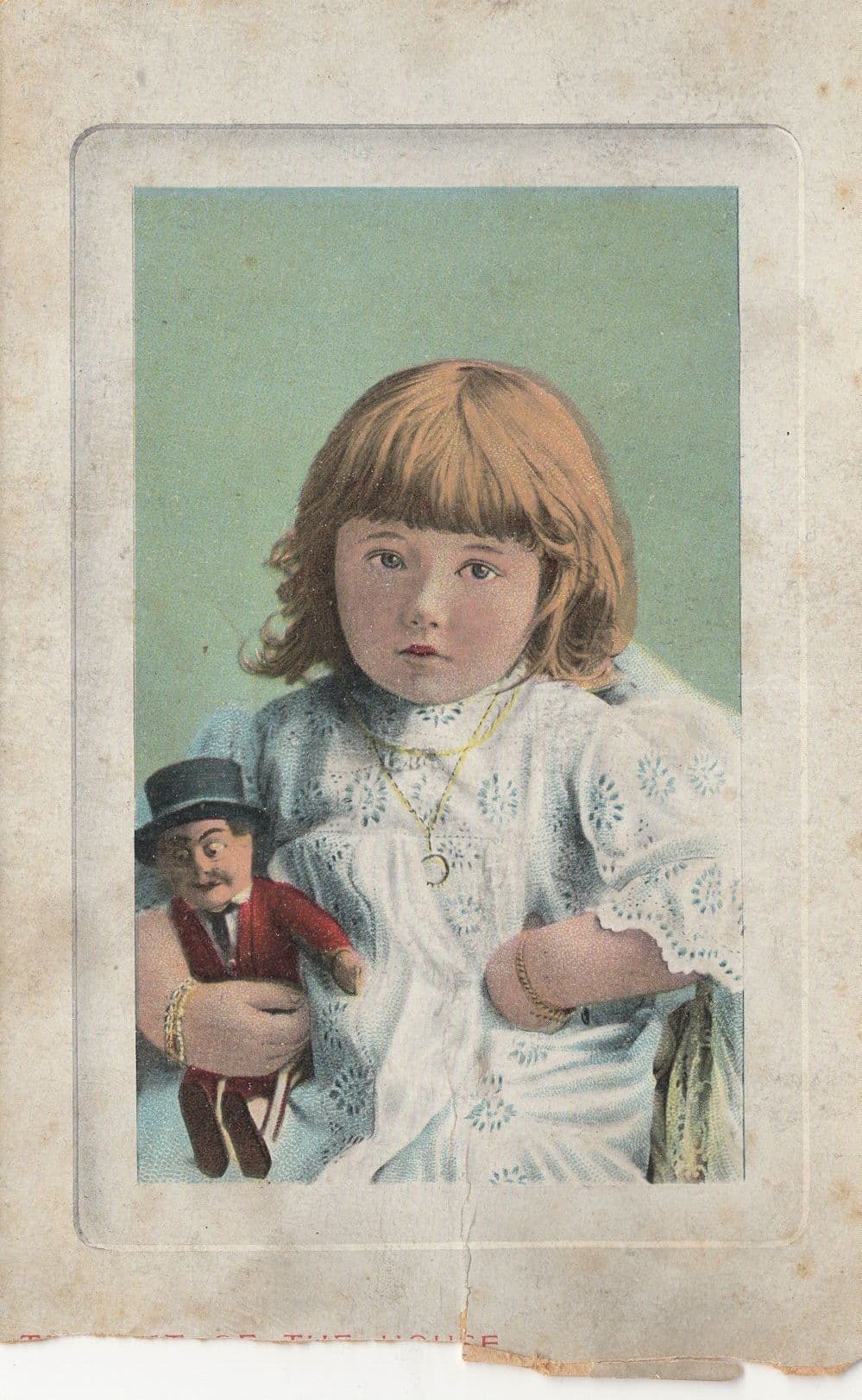Ventriloquist Style Child Puppet Worn German Old Postcard Europe