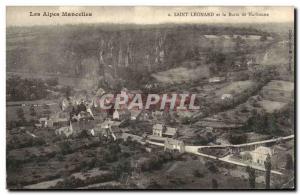 Old Postcard St leonard and the mound of Narbonne