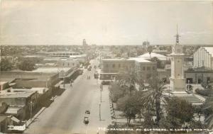 #716. Panorama Av. Querrero, N. Laredo Mexico Real Photo Postcard