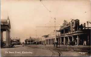 South Africa De Beers Road Kimberley Vintage RPPC C200