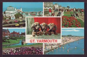 Multi View Yarmouth Isle of Wight UK Post Card 3747