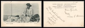 British India Antique Vintage Post Card Hindu Tailor