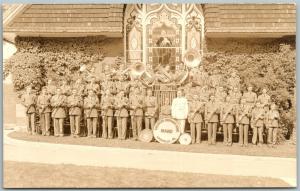 LOYSVILLE PA TRESSLER ORPHANS HOME MUSIC BAND ANTIQUE REAL PHOTO POSTCARD RPPC 