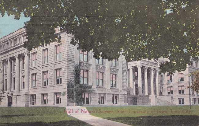 Hall of Natural Science - University of Iowa - Iowa City, Iowa pm 1915