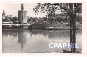 Postcard Modern SEVILLA: Rio Guadalquivir y Torre