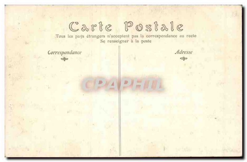 Combourg Old Postcard Interior of & # 39eglise