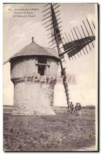 Postcard Old Windmill The mill Larmot roadside Damgan has Penerf