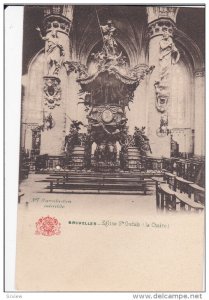 BRUXELLES, Belgium, 1900-1910's; Eglise Ste, Gudule, La Chaire