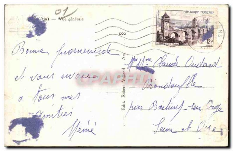 Old Postcard Ars (Ain) General view
