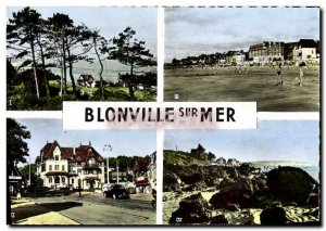 Modern Postcard Blonville sur Mer Place of City Hotel Roches Noires