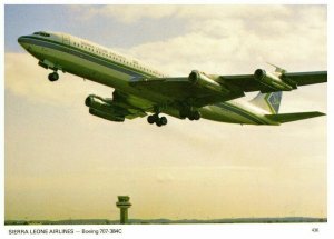 Sierra Leone Airlines Boeing 707 384C Charles Skilton Postcard