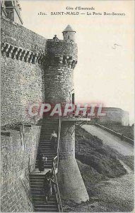 Old Postcard Saint Malo La Porte Bon Secours