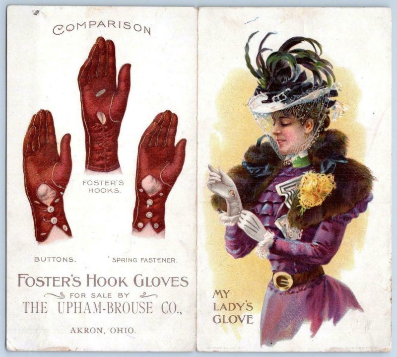 Foster's Hook Gloves*Upham-Brouse Co*Akron Ohio*My Lady's Glove