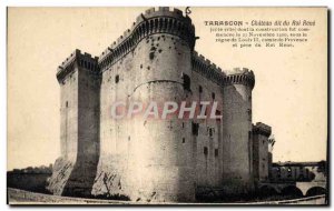 Old Postcard Tarascon Chateau du Roi Rene says