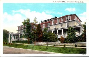 Vintage North Carolina Postcard - Southern Pines - Park View Hotel