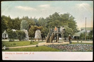 Vintage Postcard 1901-1907 Canobie Entrance, Lake Park, Salem, New Hampshire NH